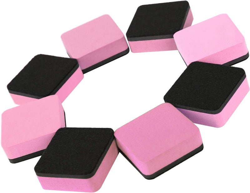 BINGBING Dry Erase Erasers, 48 Pack Magnetic Whiteboard Eraser Chalkboard Eraser Dry Eraser for Classroom Office and Home (48pcs Pink) - Image 3